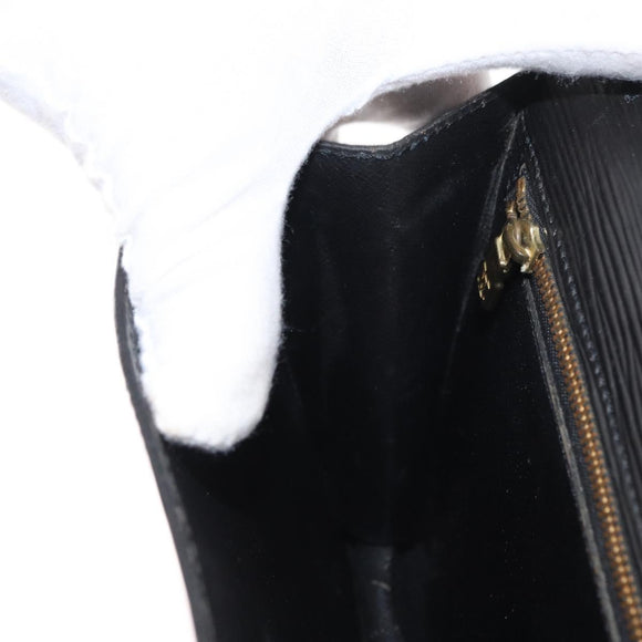 LOUIS VUITTON Epi Serie Dragonne Clutch Bag Black Noir M52612 LV Auth ep12225