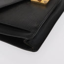LOUIS VUITTON Epi Serie Dragonne Clutch Bag Black Noir M52612 LV Auth ep12225-8