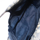 Christian Dior Trotter Canvas Hand Bag Navy Gold Auth ep12230-16