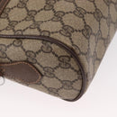GUCCI GG Supreme Web Sherry Line Bag PVC Beige Gold 56 02 088 Auth ep12231-14