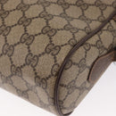 GUCCI GG Supreme Web Sherry Line Bag PVC Beige Gold 56 02 088 Auth ep12231-17