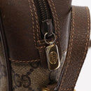 GUCCI GG Supreme Web Sherry Line Bag PVC Beige Gold 56 02 088 Auth ep12231-9