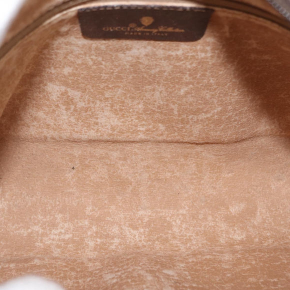 GUCCI GG Supreme Web Sherry Line Bag PVC Beige Gold 56 02 088 Auth ep12231