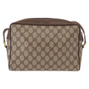 GUCCI GG Supreme Web Sherry Line Bag PVC Beige Gold 56 02 088 Auth ep12231-2