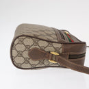 GUCCI GG Supreme Web Sherry Line Bag PVC Beige Gold 56 02 088 Auth ep12231-3