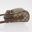 GUCCI GG Supreme Web Sherry Line Bag PVC Beige Gold 56 02 088 Auth ep12231-4