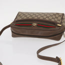 GUCCI GG Supreme Web Sherry Line Bag PVC Beige Gold 56 02 088 Auth ep12231-6