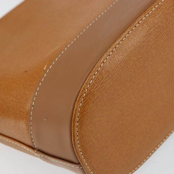 BURBERRY Tote Bag Leather Brown Gold Auth ep12232