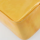 LOUIS VUITTON Monogram Vernis Columbus Tote Bag Lime Yellow M91047 Auth ep12233-14