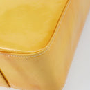 LOUIS VUITTON Monogram Vernis Columbus Tote Bag Lime Yellow M91047 Auth ep12233-15