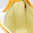 LOUIS VUITTON Monogram Vernis Columbus Tote Bag Lime Yellow M91047 Auth ep12233-19