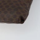 CELINE Macadam Canvas Tote Bag PVC Leather Brown Gold Auth ep12237-12
