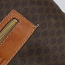 CELINE Macadam Canvas Tote Bag PVC Leather Brown Gold Auth ep12237-14