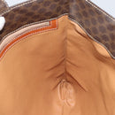CELINE Macadam Canvas Tote Bag PVC Leather Brown Gold Auth ep12237-18