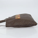 CELINE Macadam Canvas Tote Bag PVC Leather Brown Gold Auth ep12237-5