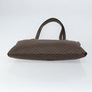 CELINE Macadam Canvas Tote Bag PVC Leather Brown Gold Auth ep12237-9