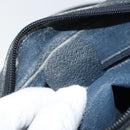 GUCCI GG Supreme Sherry Line Shoulder Bag PVC Navy Gold Red Auth ep12238-12