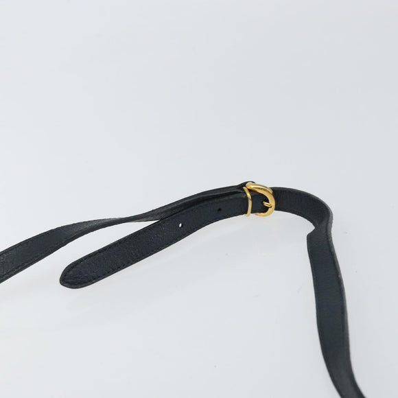 GUCCI GG Supreme Sherry Line Shoulder Bag PVC Navy Gold Red Auth ep12238