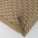 Christian Dior Trotter Canvas Shoulder Bag Beige Silver Auth ep12239-11