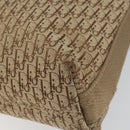 Christian Dior Trotter Canvas Shoulder Bag Beige Silver Auth ep12239-12