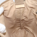 Christian Dior Trotter Canvas Shoulder Bag Beige Silver Auth ep12239-18