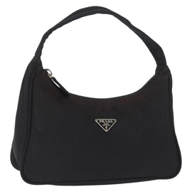 PRADA Hand Bag Nylon Black Auth ep12246