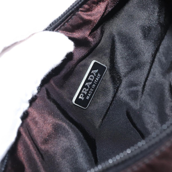 PRADA Hand Bag Nylon Black Auth ep12246
