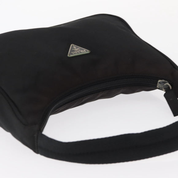 PRADA Hand Bag Nylon Black Auth ep12246