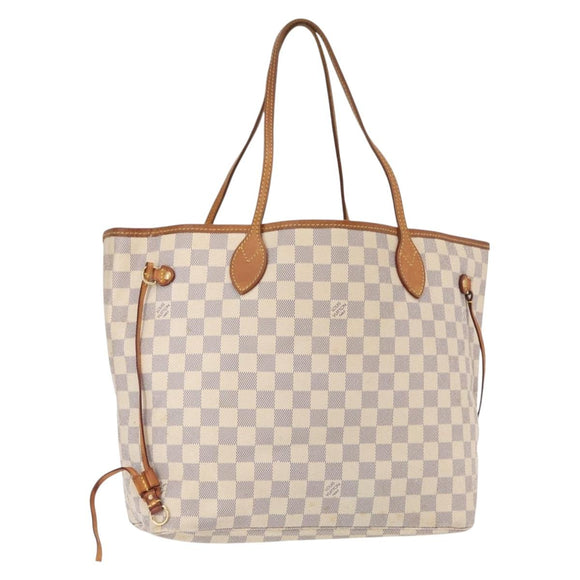 LOUIS VUITTON Damier Azur Neverfull MM Tote Bag N41605 LV Auth ep12251