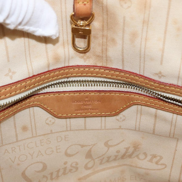 LOUIS VUITTON Damier Azur Neverfull MM Tote Bag N41605 LV Auth ep12251