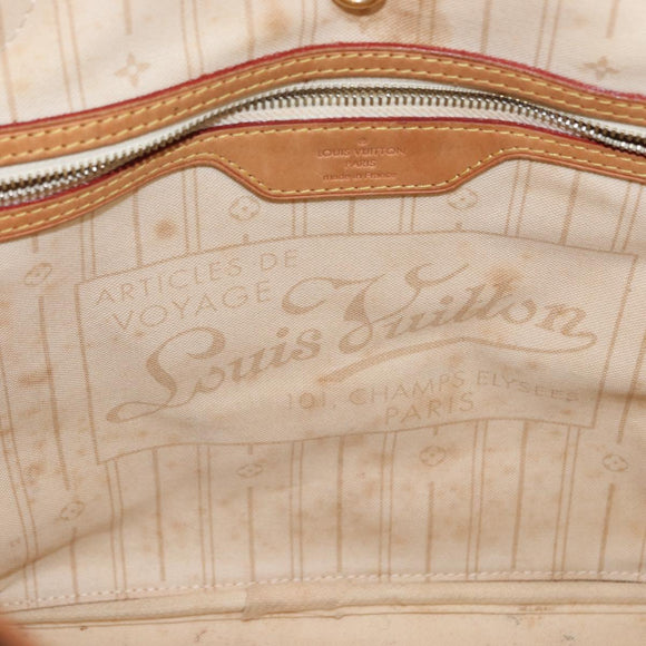 LOUIS VUITTON Damier Azur Neverfull MM Tote Bag N41605 LV Auth ep12251