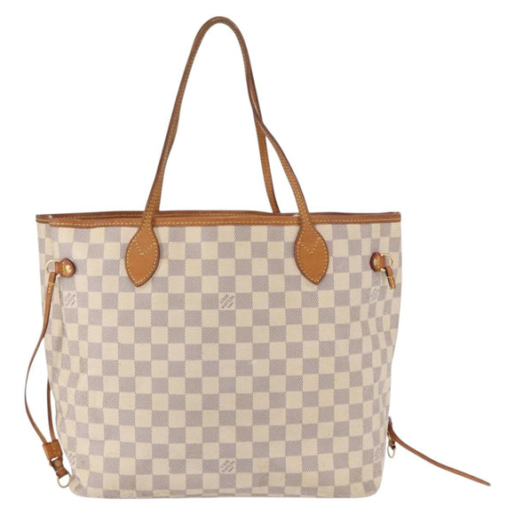 LOUIS VUITTON Damier Azur Neverfull MM Tote Bag N41605 LV Auth ep12251