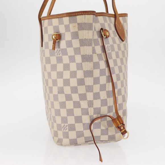 LOUIS VUITTON Damier Azur Neverfull MM Tote Bag N41605 LV Auth ep12251
