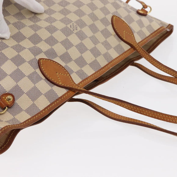 LOUIS VUITTON Damier Azur Neverfull MM Tote Bag N41605 LV Auth ep12251