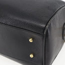 GUCCI Hand Bag Leather Black Gold 000 58 0265 Auth ep12255-12