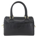 GUCCI Hand Bag Leather Black Gold 000 58 0265 Auth ep12255-2