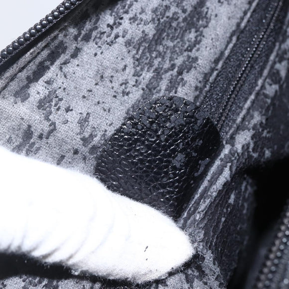 GUCCI Hand Bag Leather Black Gold 000 58 0265 Auth ep12255