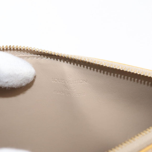 LOUIS VUITTON Monogram Vernis Lexington Pouch Beige M91010 LV Auth ep12256