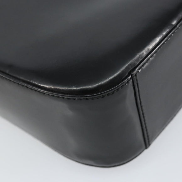 GUCCI Schultertasche Emaille Schwarz 000 0506 Auth ep12258