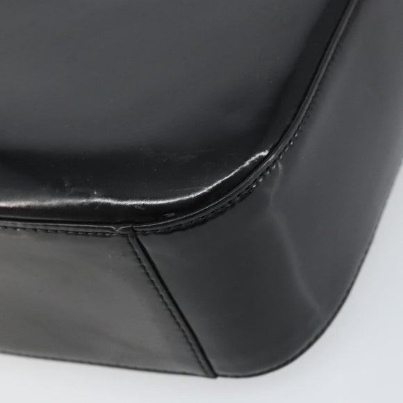 GUCCI Schultertasche Emaille Schwarz 000 0506 Auth ep12258