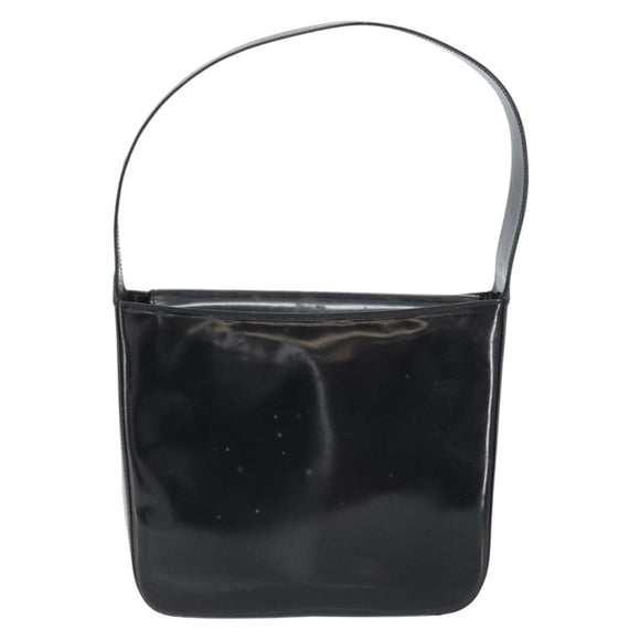 GUCCI Schultertasche Emaille Schwarz 000 0506 Auth ep12258
