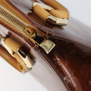 LOUIS VUITTON Monogram Vernis Forsyth Hand Bag Bronze M91113 LV Auth ep12259-18