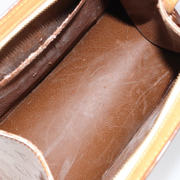 LOUIS VUITTON Monogram Vernis Forsyth Hand Bag Bronze M91113 LV Auth ep12259