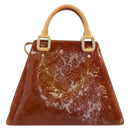 LOUIS VUITTON Monogram Vernis Forsyth Hand Bag Bronze M91113 LV Auth ep12259-2
