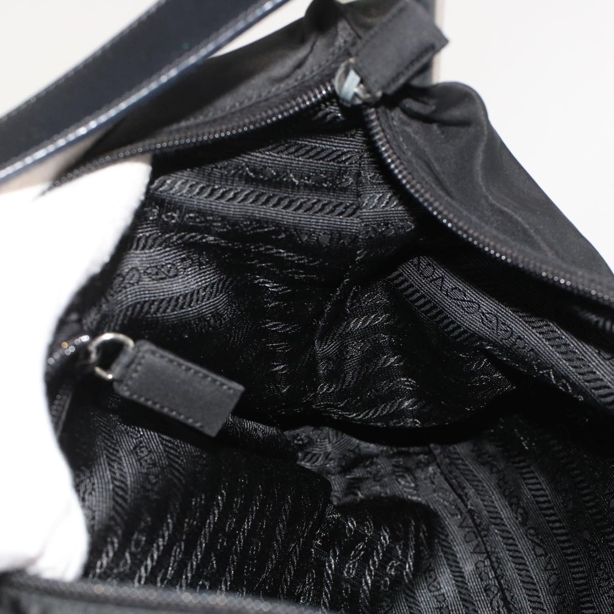 PRADA Shoulder Bag Nylon Black Auth ep1226