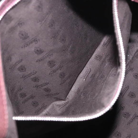 GUCCI GG Canvas Bamboo Tote Bag Beige Silver 232946 Auth ep12263