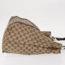 GUCCI GG Canvas Bamboo Tote Bag Beige Silver 232946 Auth ep12263-3