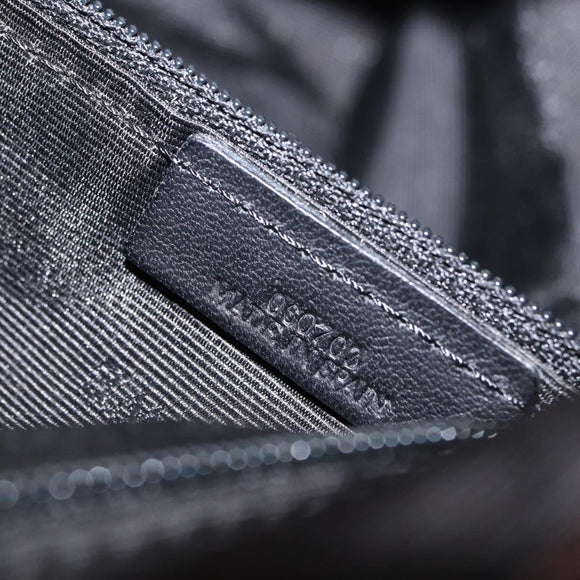 LOEWE Anagram Americana 28 Hand Bag Suede Leather Brown Silver Auth ep12264