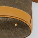 GUCCI Shoulder Bag Canvas Leather Beige Gold Auth ep12266-15