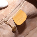 GUCCI Shoulder Bag Canvas Leather Beige Gold Auth ep12266-18